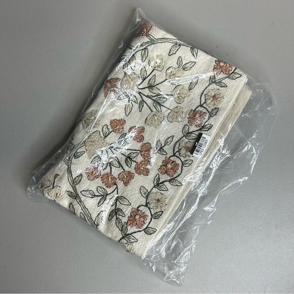 Pottery Barn Zea Embroidered Lumbar Pillow Cover Warm Multi 16" x 26" NWT - Picture 2 of 5